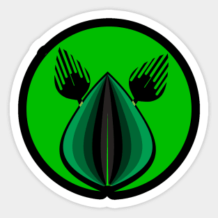 tshirt green design logo Sticker